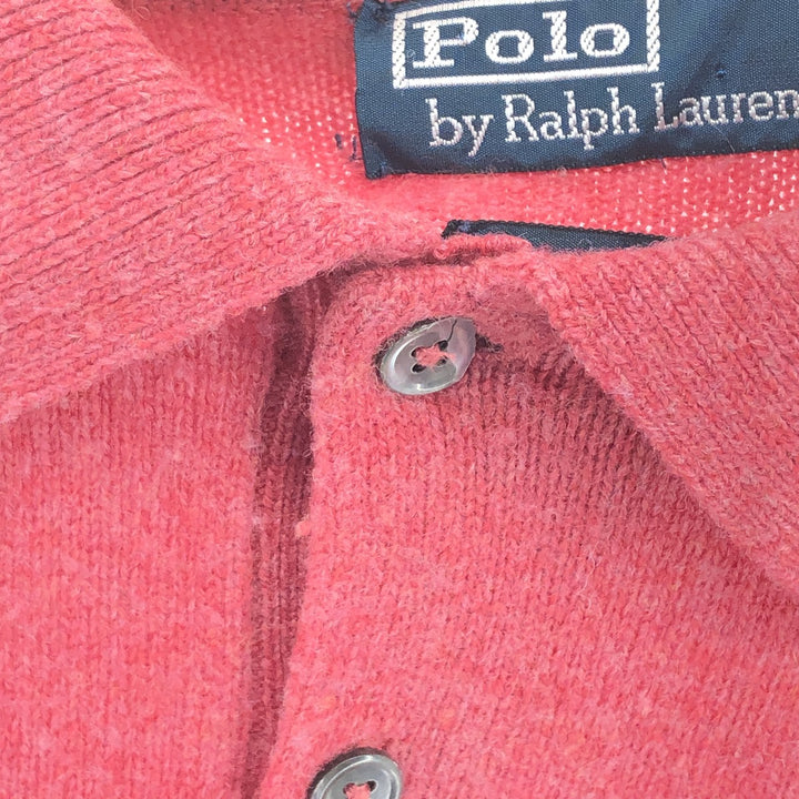 Ralph Lauren POLO by Ralph Lauren Collared Wool Knit Half Button Sweater Women's M /eaa365436