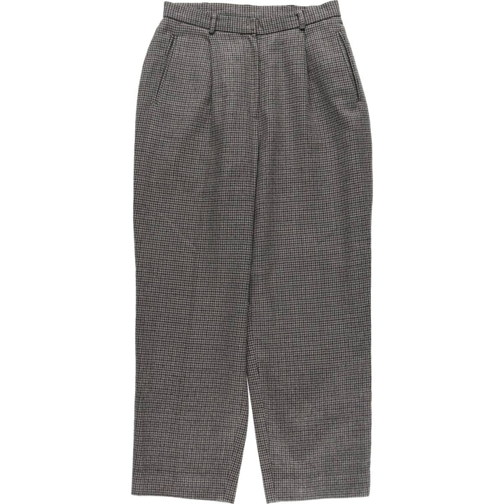 Ralph Lauren LAUREN Houndstooth Pattern One-Tuck Wool Pants Women's Size L / eaa365620