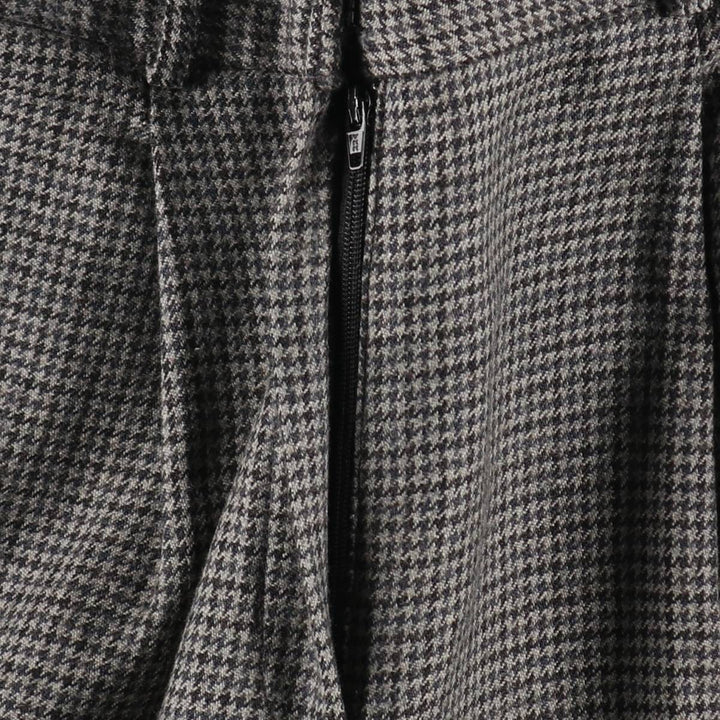 Ralph Lauren LAUREN Houndstooth Pattern One-Tuck Wool Pants Women's Size L / eaa365620