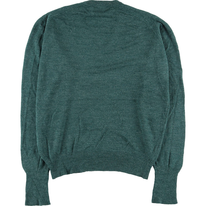 70s-80'S Lacoste IZOD V-neck acrylic knit sweater, men's L, vintage Oron Acrylic Green type dark green Vintage Second Hand