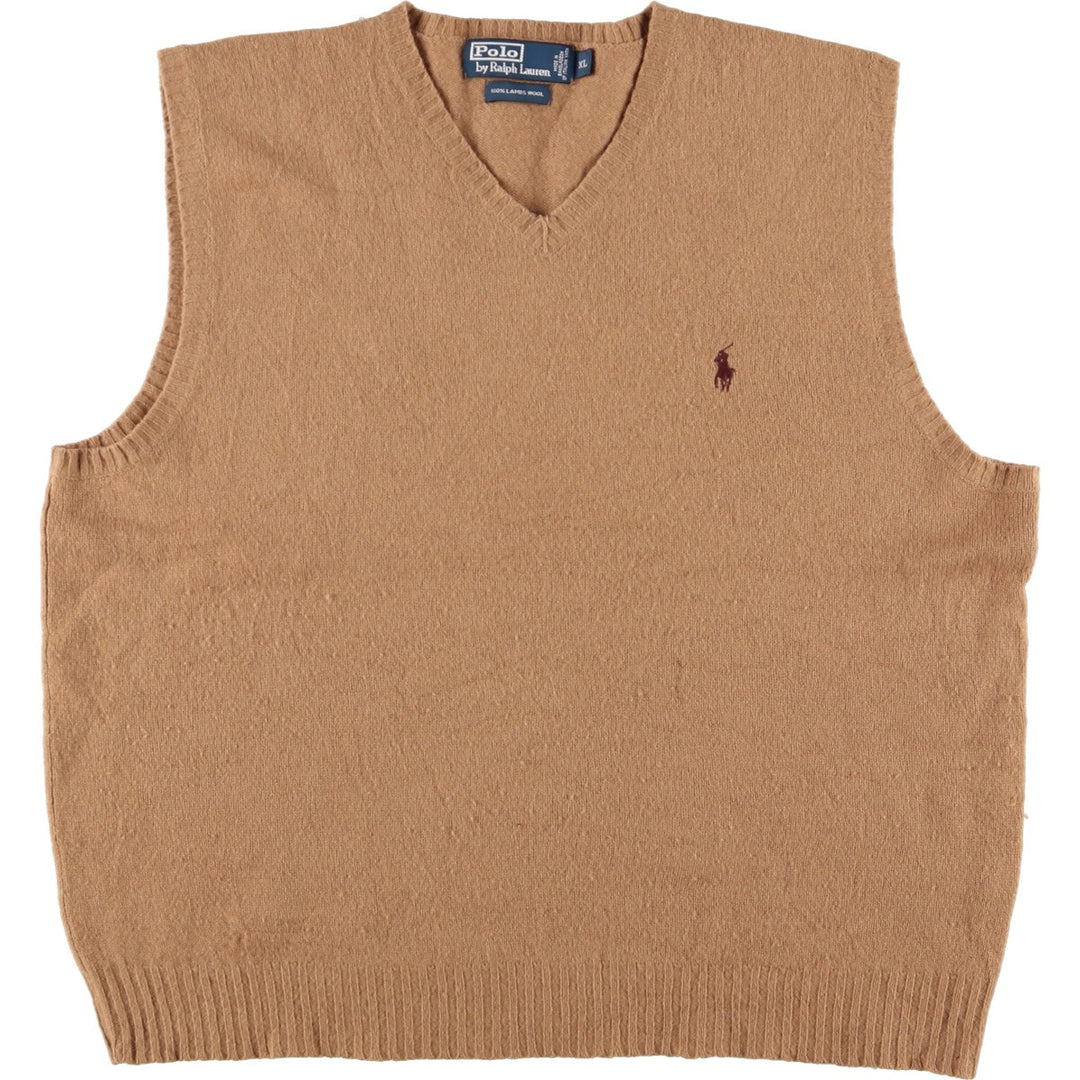 Ralph Lauren POLO by Ralph Lauren V-neck wool knit vest Men's XL /eaa365663