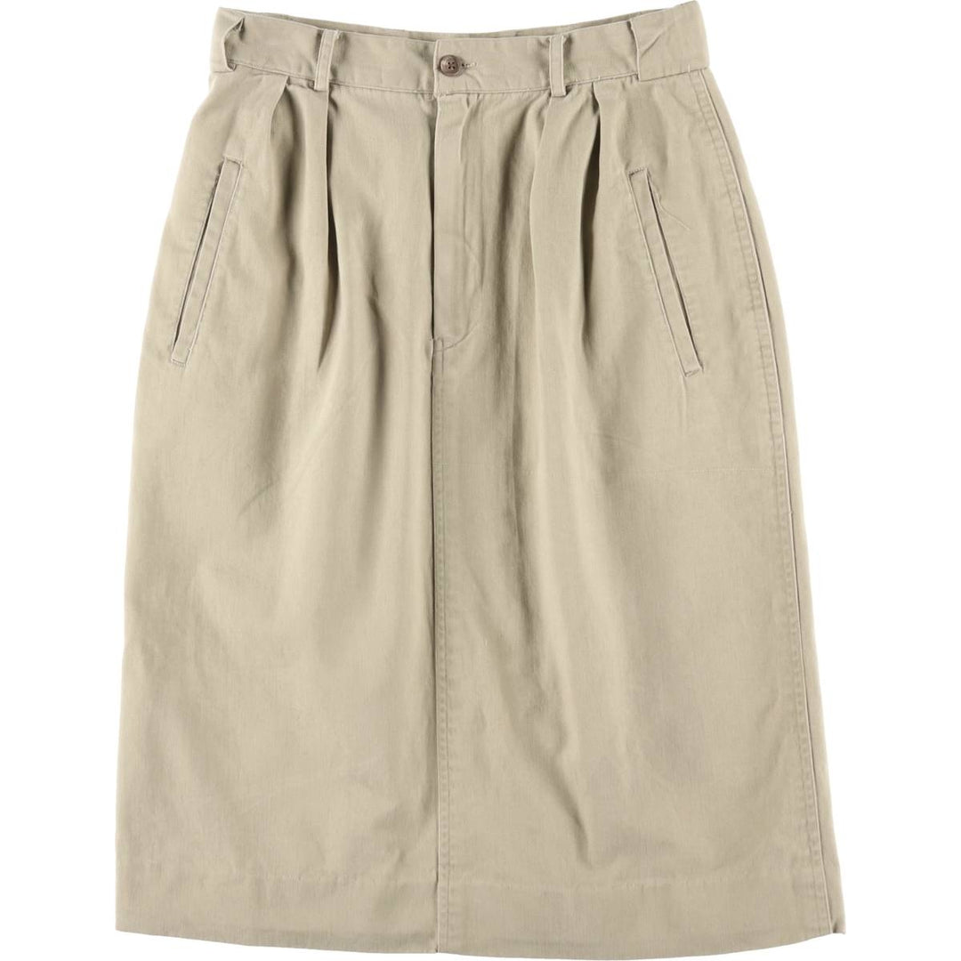 Ralph Lauren Two-pleat half-length A-line chino skirt, women's size L / eaa365708