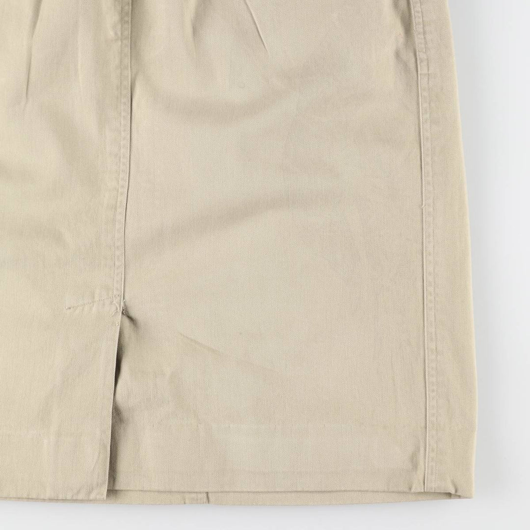 Ralph Lauren Two-pleat half-length A-line chino skirt, women's size L / eaa365708