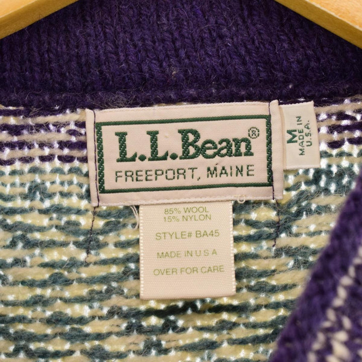 LLBean Wool Tyrolean Sweater Made in USA Women's L Vintage /eaa365789