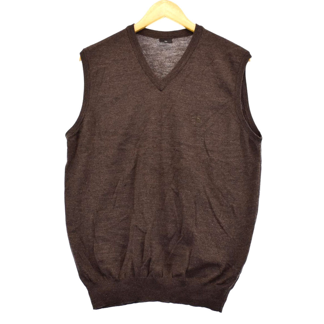 KARACA V-neck wool knit vest, men's XXL /eaa365941