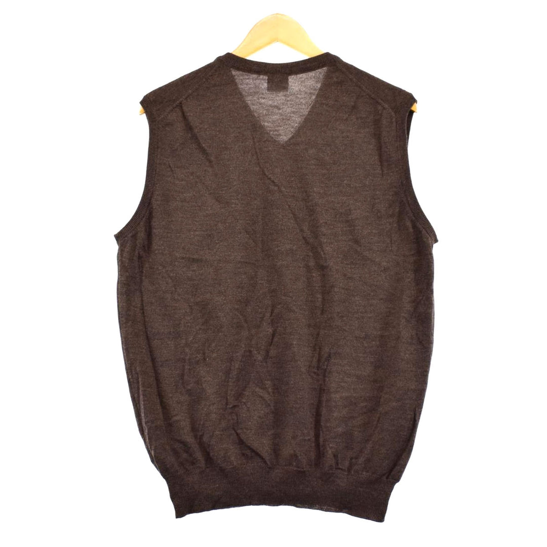 KARACA V-neck wool knit vest, men's XXL /eaa365941