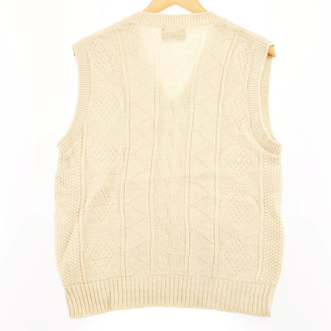 LAHMAR V-neck wool knit vest, men's M /eaa365943