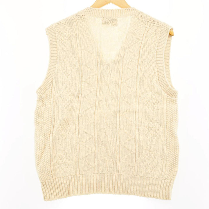 LAHMAR V-neck wool knit vest, men's M /eaa365943