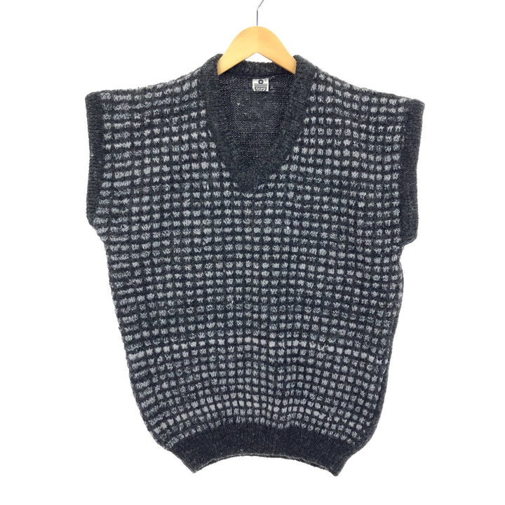 SCLT V-neck Birdseye Pattern Wool Knit Vest Men's S /eaa365944