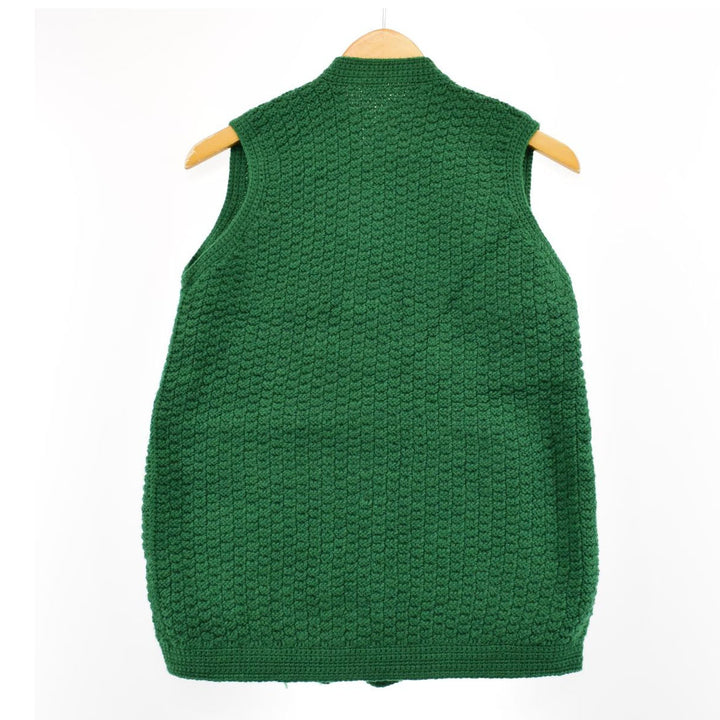 Front-opening wool knit vest for women, S /eaa365946