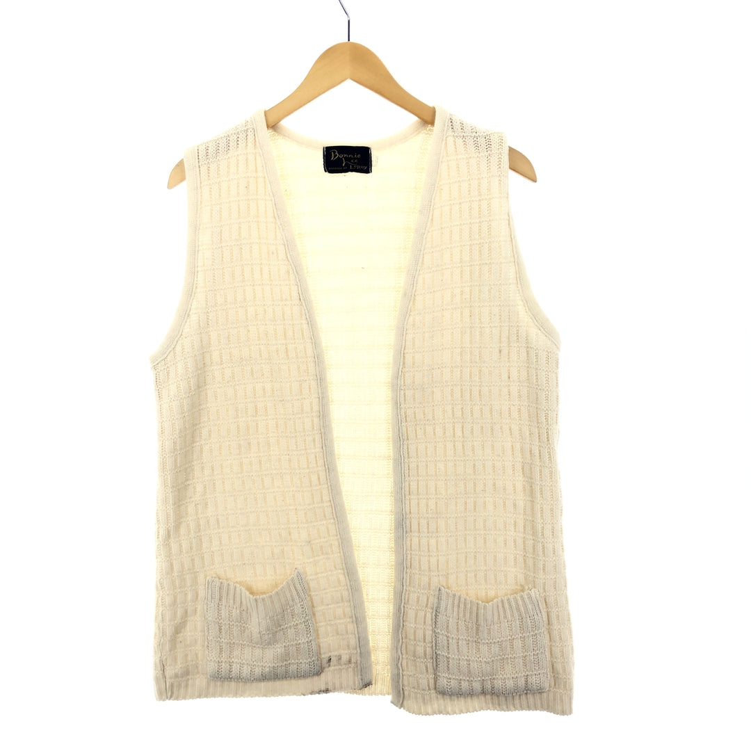 Bonniehee Wool Knit Vest Women's L /eaa365994