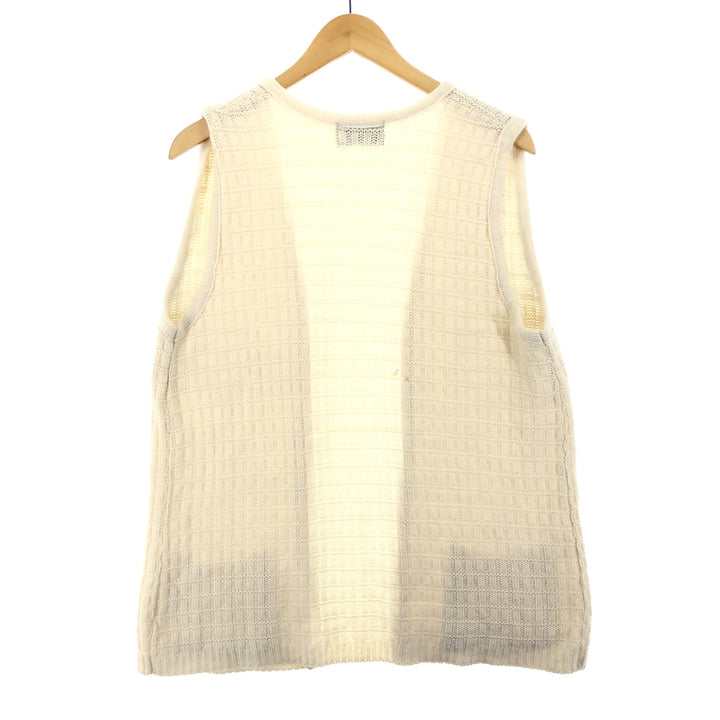 Bonniehee Wool Knit Vest Women's L /eaa365994