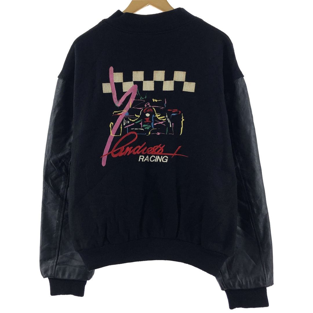 HORIZON by KAYE SPORTSWEAR Back Embroidery Leather Sleeve Wool Varsity Jacket Award Jacket Varsity Jacket Made in USA Men's XL /eaa366240