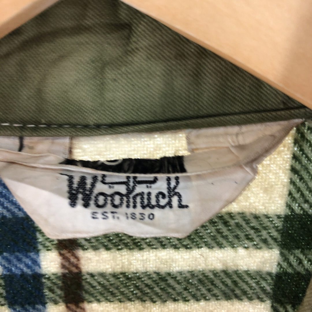 70'S WOOLRICH Check Pattern Wool Box Shirt Men's L Vintage /eaa366661