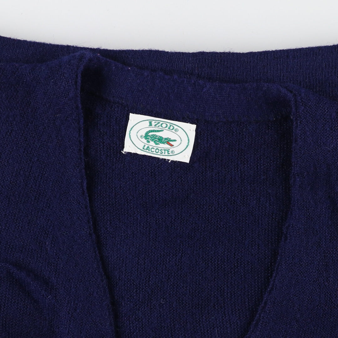 80'S Lacoste IZOD knit cardigan, men's L, vintage / eaa366720