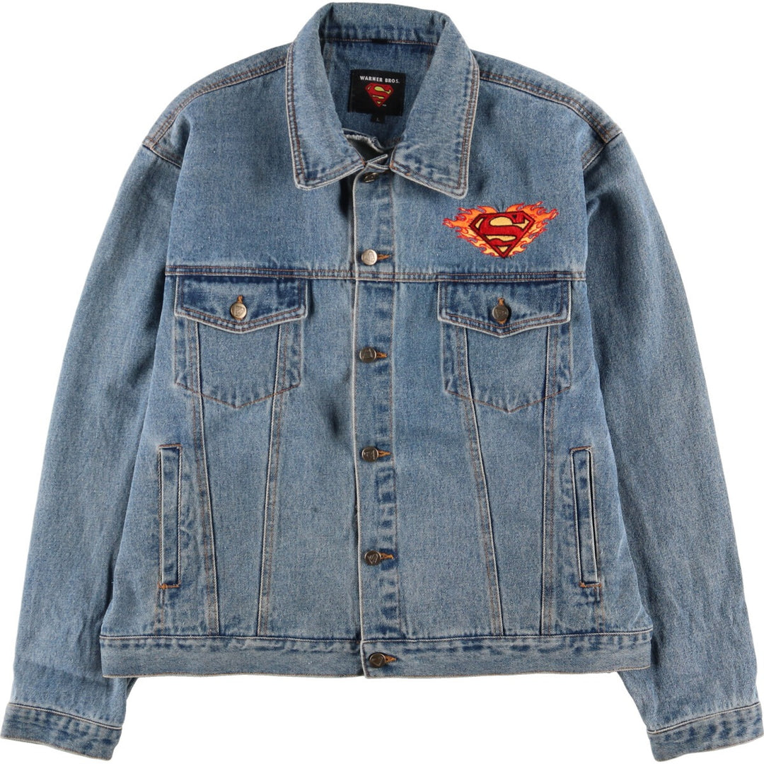 WARNER BROS. SUPERMAN Denim Jacket G-Jean Men's XL /eaa366949