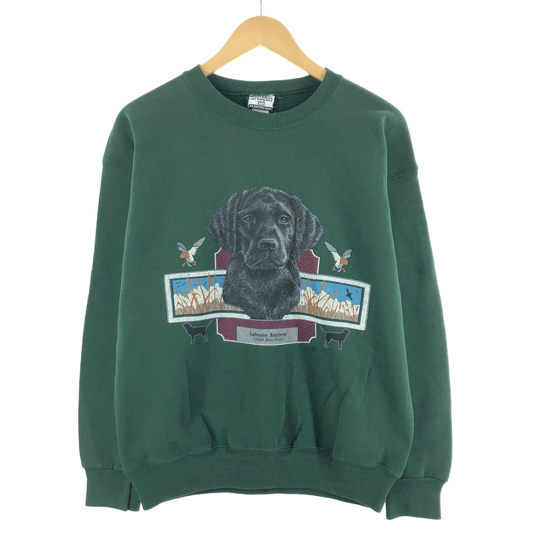 Lee STURDY SWEATS Labrador Retriever Dog Print Animal Sweatshirt Trainer Men's L /eaa368014