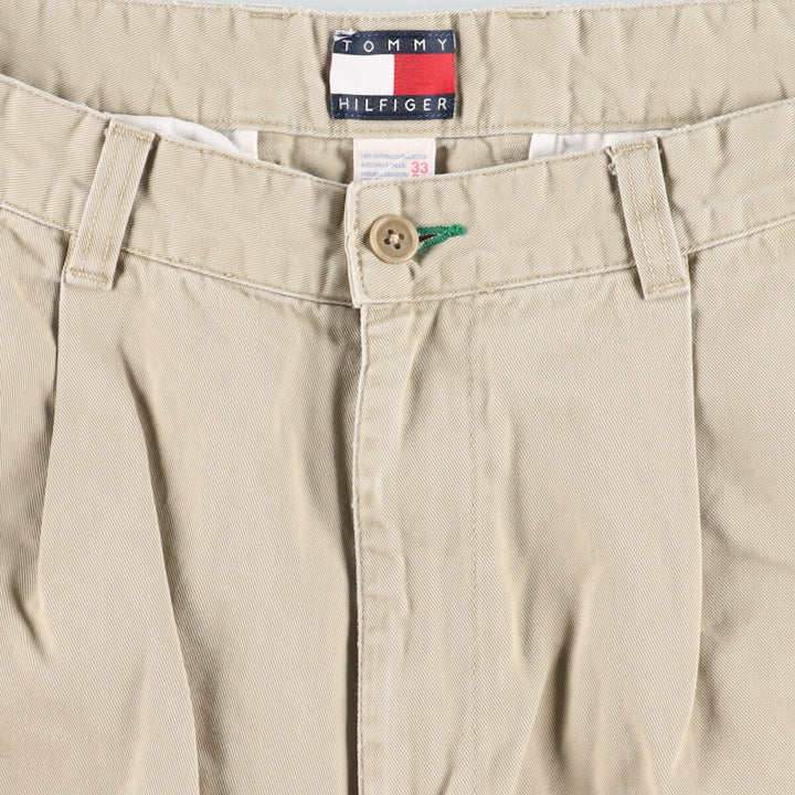 90'S Tommy Hilfiger Two-pleat Chino Pants Men's W32 Vintage / eaa368056