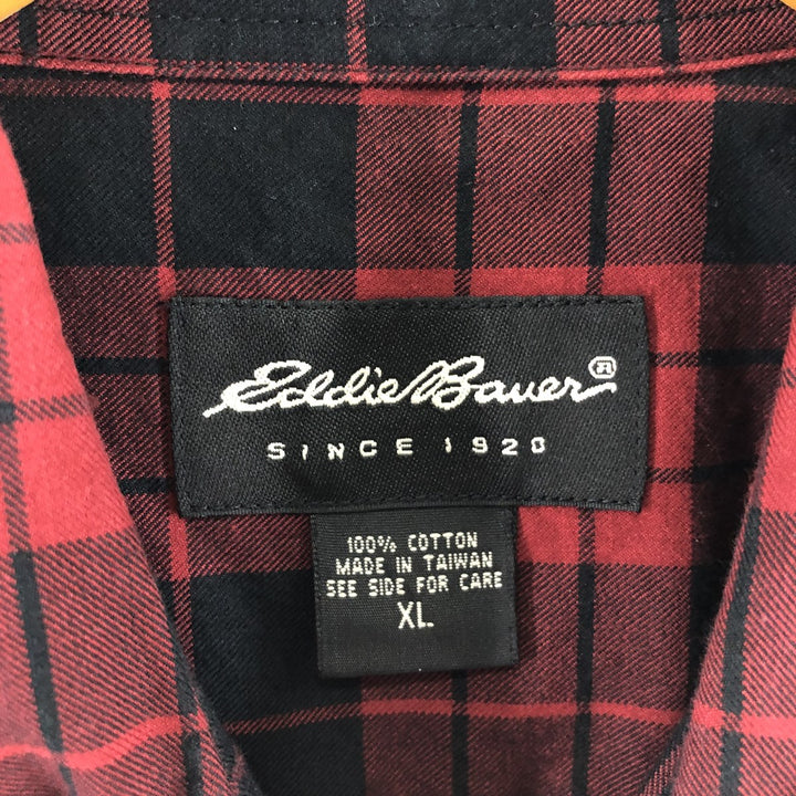 Eddie Bauer Long Sleeve Button Down Check Shirt Men's XL /eaa368124