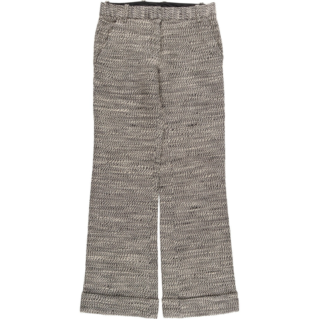 Philliplim all-over print wool slacks, women's size L (w30) wool white type Vintage Second Hand