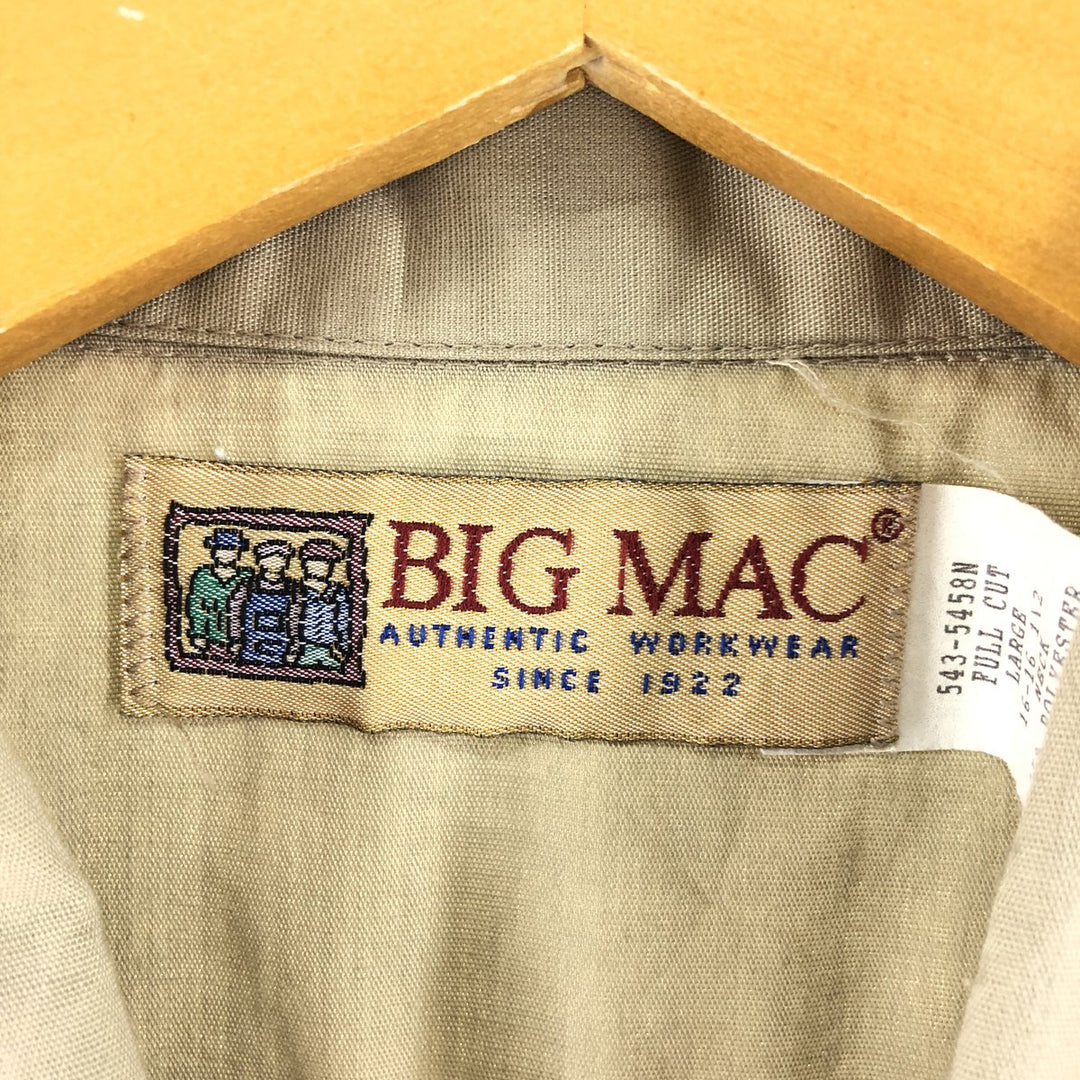 BIG MAC Long Sleeve Work Shirt Made in USA Men's L /eaa368176