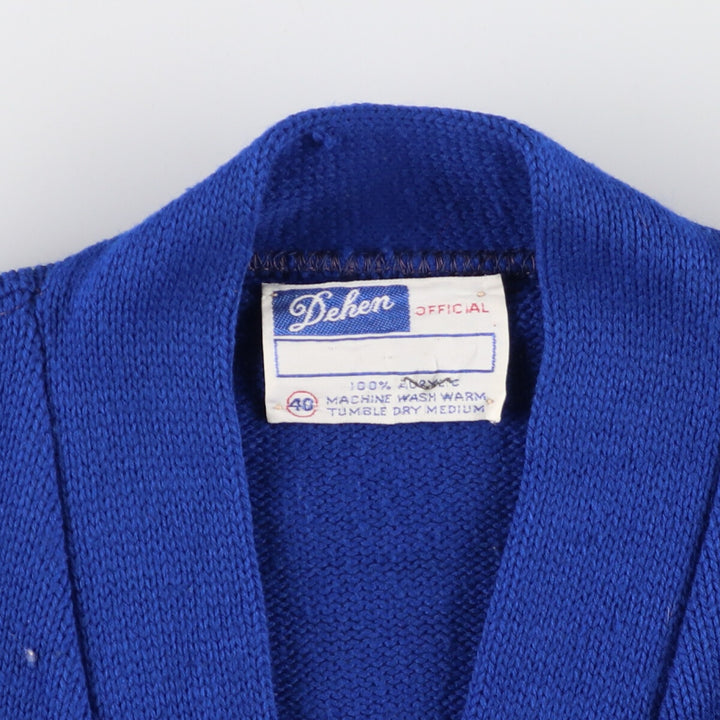 80'S Dehen Acrylic Knit Cardigan Men's L Vintage /eaa368240