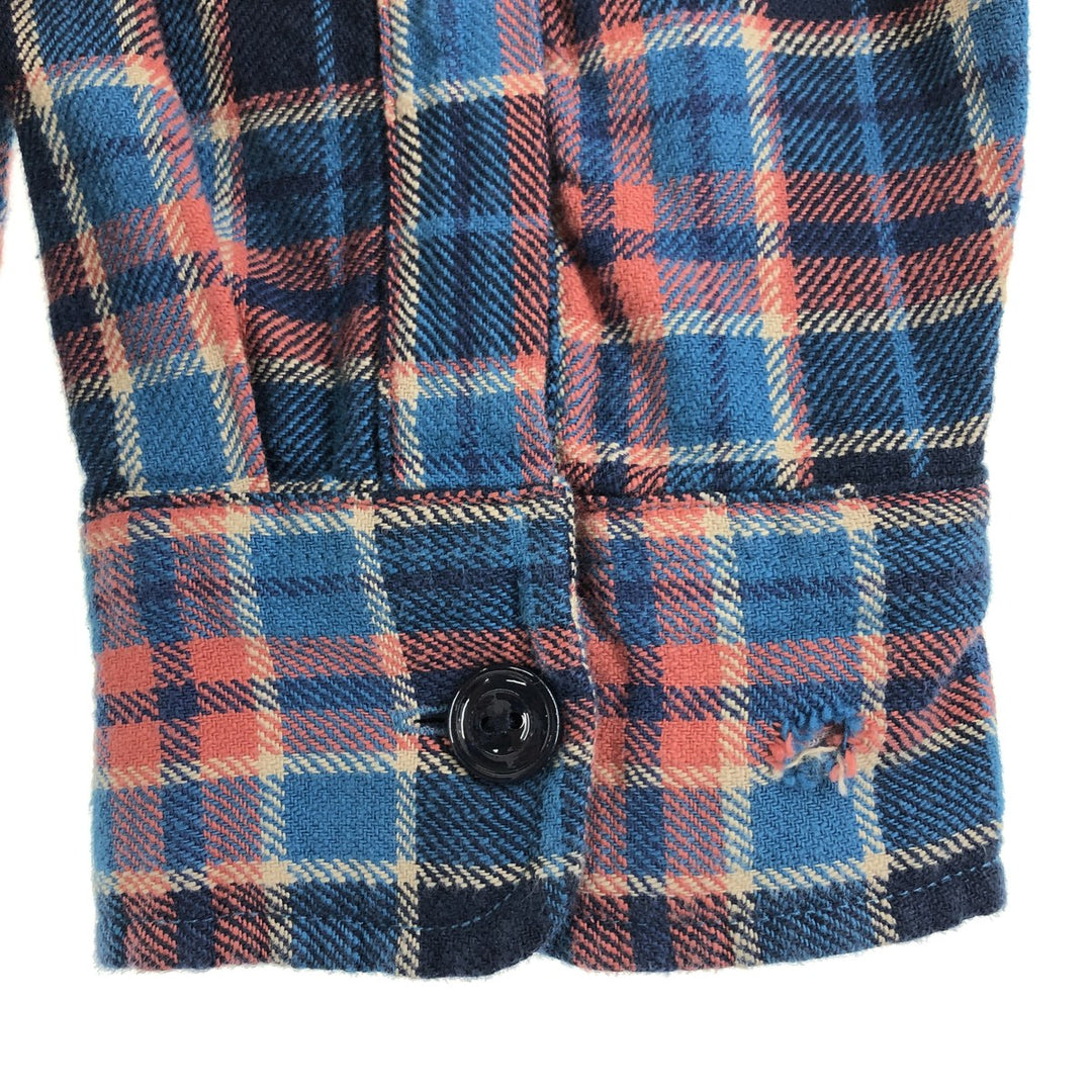 J.Crew WALLACE BARNES Wallace & Barnes Long Sleeve Check Pattern Light Flannel Shirt Men's XL /eaa368328