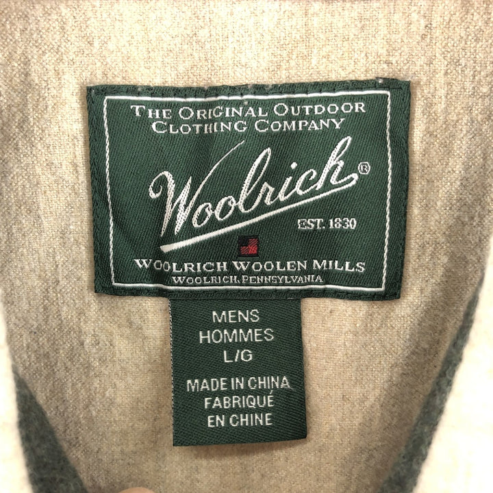 WOOLRICH Long Sleeve Button Down Chamois Cloth Shirt Men's XL /eaa368363