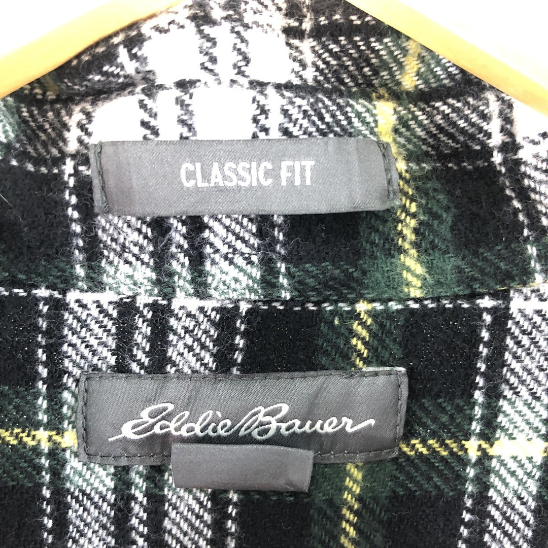 Eddie Bauer Classic Fit Long Sleeve Check Pattern Flannel Shirt Men's XL /eaa368459