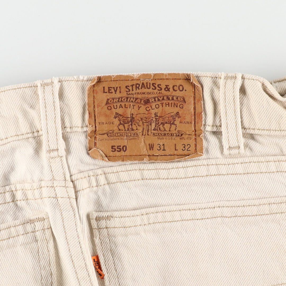 90'S Levi's 550 Orange Tab Tapered Jeans Denim Pants Made in USA Men's W31 Vintage /eaa368714