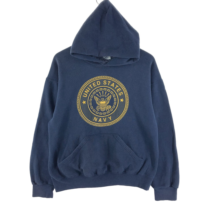 USNAVY Double-sided Print Sweatshirt Pullover Hoodie Made in USA Men's M /eaa368989