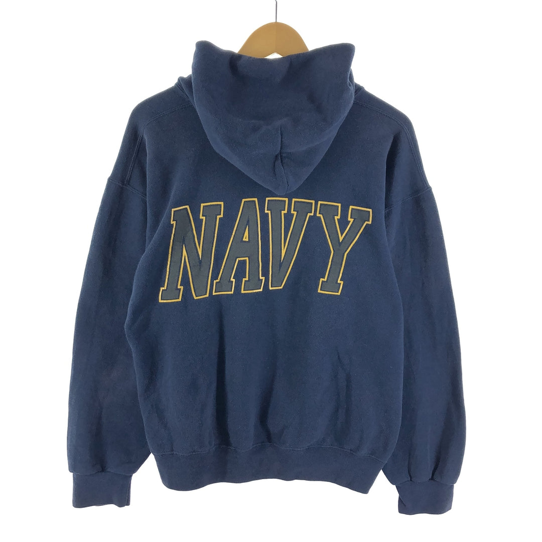 USNAVY Double-sided Print Sweatshirt Pullover Hoodie Made in USA Men's M /eaa368989