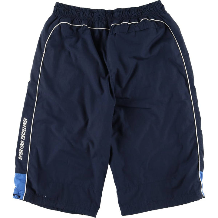 00'S Nike shorts, half pants, men's size L polyester navy blue type Vintage Second Hand