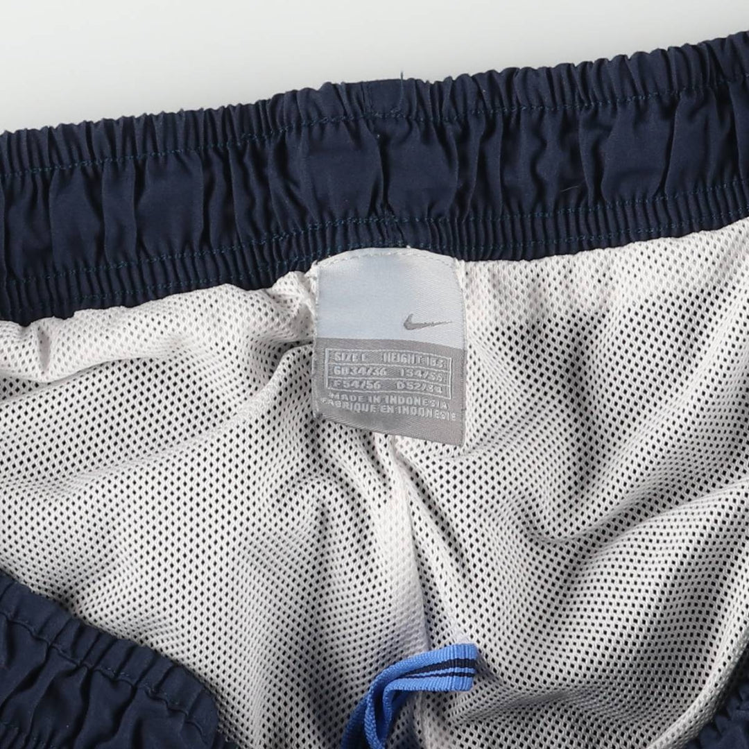 00'S Nike shorts, half pants, men's size L polyester navy blue type Vintage Second Hand