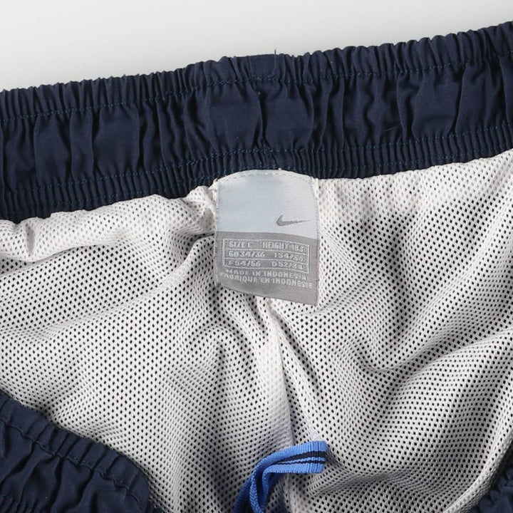 00'S Nike shorts, half pants, men's size L polyester navy blue type Vintage Second Hand