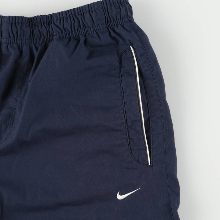 00'S Nike shorts, half pants, men's size L polyester navy blue type Vintage Second Hand