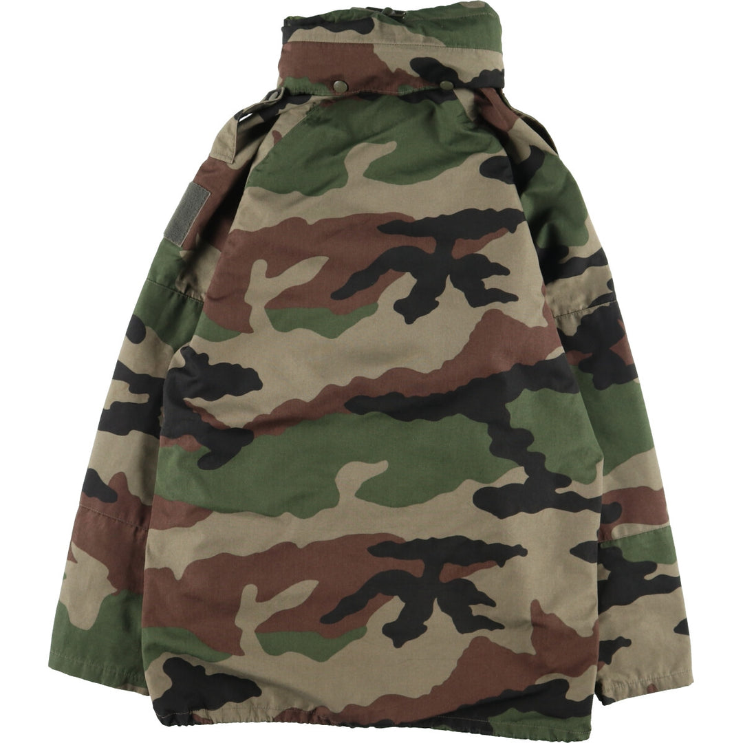 90'S French Military Woodland Camo Camouflage Pattern Military Gore-Tex Parka 88L Men's L Vintage /eaa369415