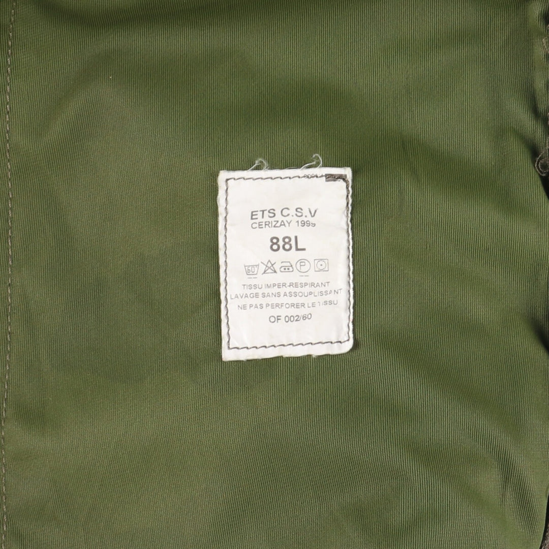 90'S French Military Woodland Camo Camouflage Pattern Military Gore-Tex Parka 88L Men's L Vintage /eaa369415