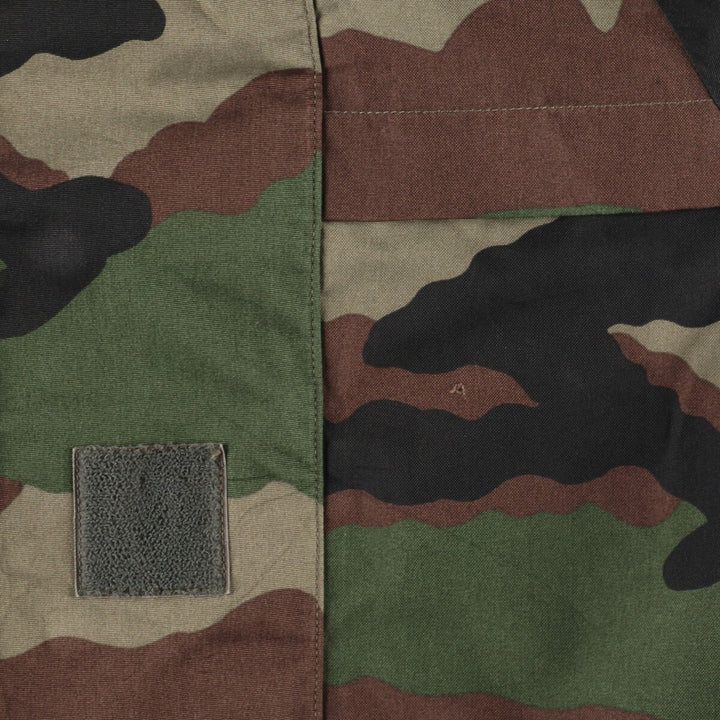 90'S French Military Woodland Camo Camouflage Pattern Military Gore-Tex Parka 88L Men's L Vintage /eaa369415