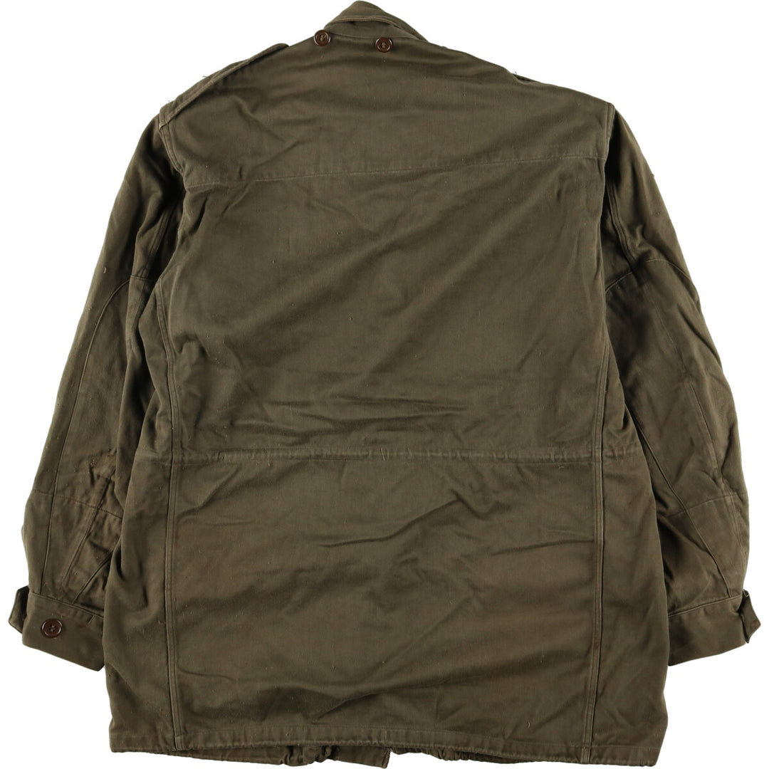 Authentic French military 1960'S M-64 SCECAM PARIS 1968 military field jacket, men's XL, vintage / eaa369487