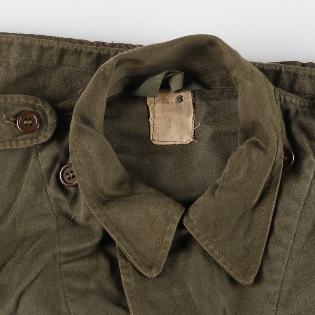 Authentic French military 1960'S M-64 SCECAM PARIS 1968 military field jacket, men's XL, vintage / eaa369487