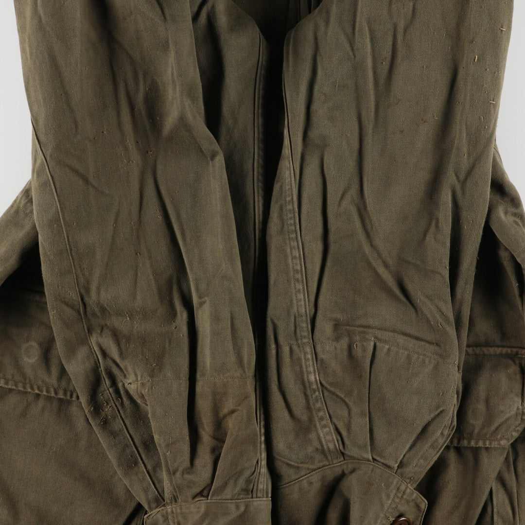 Authentic French military 1960'S M-64 SCECAM PARIS 1968 military field jacket, men's XL, vintage / eaa369487