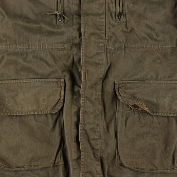 Authentic French military 1960'S M-64 SCECAM PARIS 1968 military field jacket, men's XL, vintage / eaa369487