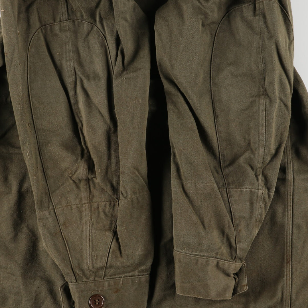 Authentic French military 1960'S M-64 SCECAM PARIS 1968 military field jacket, men's XL, vintage / eaa369487