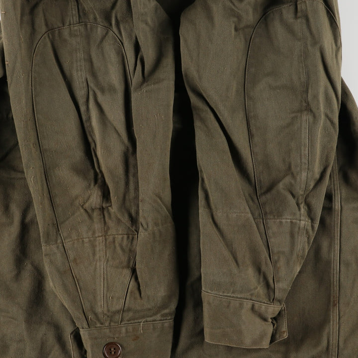 Authentic French military 1960'S M-64 SCECAM PARIS 1968 military field jacket, men's XL, vintage / eaa369487