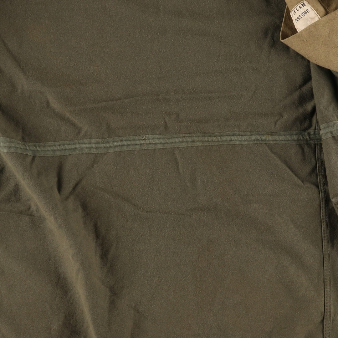Authentic French military 1960'S M-64 SCECAM PARIS 1968 military field jacket, men's XL, vintage / eaa369487