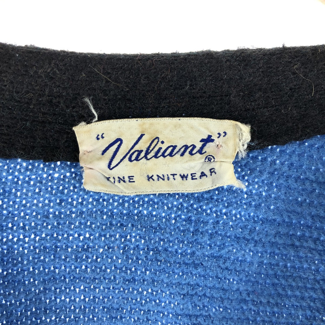 70'S Valiant knit cardigan, men's, S, vintage / eaa369745