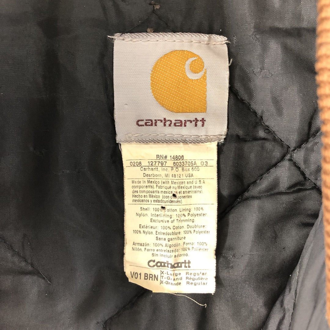 90'S Carhartt Duck Fabric Vest Men's XL Vintage /eaa370167