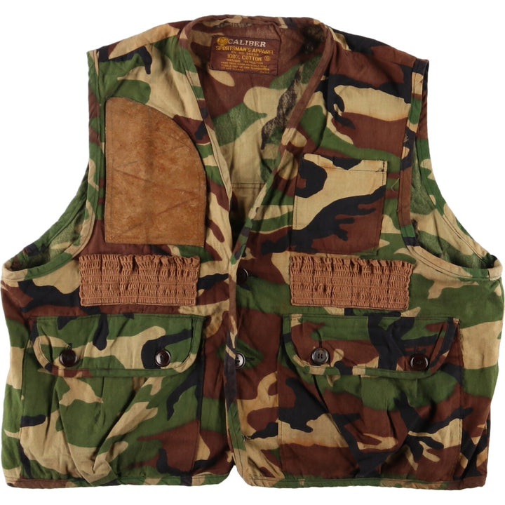 70'S CALIBER Camouflage Pattern Hunting Vest Men's M Vintage /eaa370263