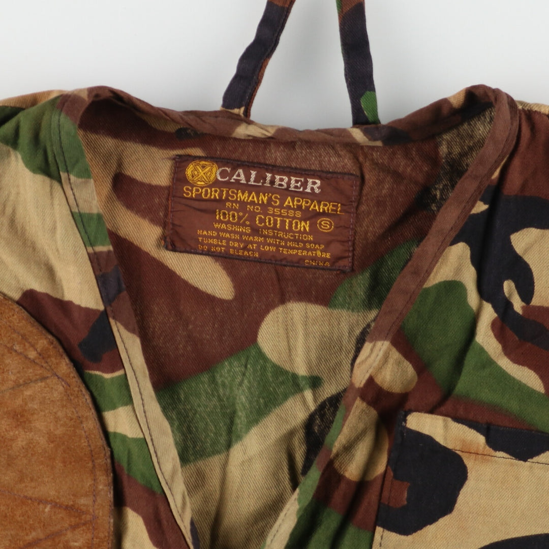 70'S CALIBER Camouflage Pattern Hunting Vest Men's M Vintage /eaa370263